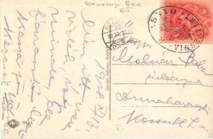 Rozsnyó, Roznava; Fő tér, Szepességi Bank Rt. / Masarikova Namestie, Spisska Banka / main square, ba...