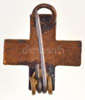 DN "Véradó" zománcozott Br jelvény (13x13mm) T:2 kis patina