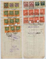 Budapest 1926-1927. 11db-os vegyes váltó tétel, mind kitöltött vagy félig kitöltött, váltóbélyegekke...