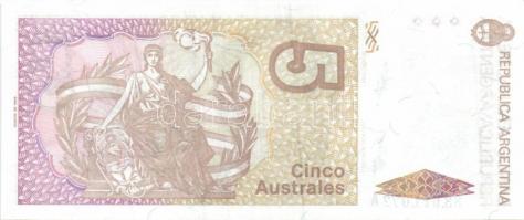 Argentína 1985-91. 1A, 5A, 10A, 50A, 100A, 500A, 1000A egy kivételével teljes sor! T:I + 1989-91. 10...