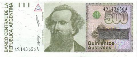 Argentína 1985-91. 1A, 5A, 10A, 50A, 100A, 500A, 1000A egy kivételével teljes sor! T:I + 1989-91. 10...