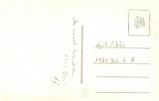 1931 Kézzel rajzolt cserkész jelvény / Hand-drawn scout boy badge