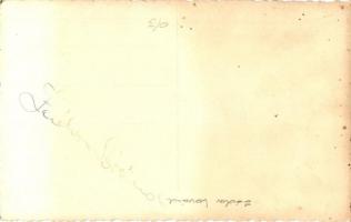 Fiú cserkész teljes felszerelésben / Boy scout in full gear. photo