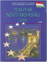 2004. 1c-2E Euro próbaveretek (8xklf) fémpénz szettben, díszkiadás T:BU