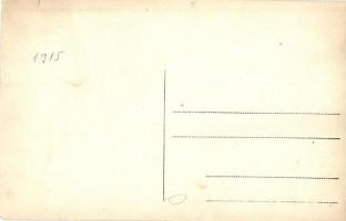 1915 Osztrák-magyar szanitécek dominó játéka az asztalnál, bor és édesség mellett / WWI Austro-Hunga...