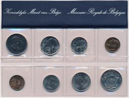 Belgium 1978. 50c-10Fr (8xklf) forgalmi szett fóliatokban T:1,1-  Belgium 1978. 50 Centimes - 10 Francs (8xdiff) coin set in foil packing C:UNC,AU