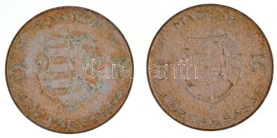 1947. 5Ft Ag "Kossuth" (2x) T:2-,3 patina