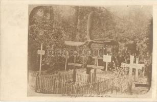 1916 Ein Fliegergrab in Tirol / Osztrák-magyar katonai temető, légierő katonáinak sírja / WWI Austro-Hungarian military cemetery, air force pilots graves in Tyrol. photo (EK)