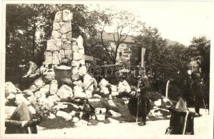 Bercsényi tüzérek emlékmű Budapesten. Schäffer udv. fényképész / WWI Austro-Hungarian K.u.K. artillery monument in Budapest. photo