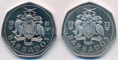 Barbados 1973-1981. 1$ Cu-Ni "Repülőhal" (2xklf) T:1(P)
Barbados 1973-1981. 1 Dollar Cu-N...