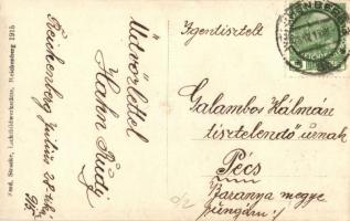 1915 Osztrák-magyar katonatiszt / WWI Austro-Hungarian K.u.K. soldier. photo (EK)