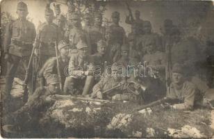 Osztrák-magyar katonák olasz hadifogságban / WWI Austro-Hungarian K.u.K. POWs (prisoners of war) in Italy. photo (EK)
