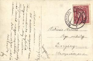 1917 Osztrák-magyar géppuska osztag gyakorlat után / WWI Austro-Hungarian K.u.K. military machine gu...