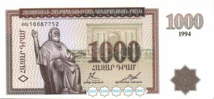 Örményország 1993. 10D, 25D, 50D, 100D, 200D, 500D, 1000D egy kivételével teljes sor! T:I + 1998. 50...