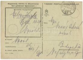 1942-43 BÚÉK! Valahol Oroszországban. Kézzel rajzolt Tábori Postai Levelezőlap / WWII Hungarian mili...