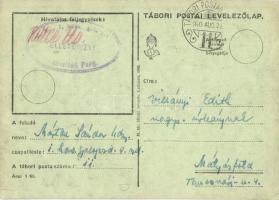 1940 Üdvözlet az aknavető és kocsizó gp. szd. ügető versenyéről! Tábori Postai Levelezőlap / WWII Hu...
