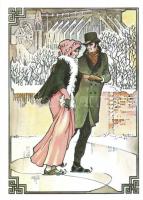 7 db modern téli olimpiai művészi képeslap (teljes sorozat), Philatelia Hungarica / 7 modern Winter ...