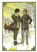 7 db modern téli olimpiai művészi képeslap (teljes sorozat), Philatelia Hungarica / 7 modern Winter ...