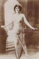 Erotic nude lady. Vintage photo