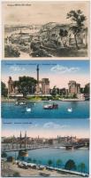 Budapest - 7 db régi városképes lap