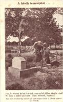 A hősök temetőjéből... Egy ilyen levelezőlap árával egy szál virágot adunk a Hősök sírjára / WWI Austro-Hungarian K.u.K. Heroes cemetery charity card (vágott / cut)