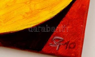 Szilágyi Tibor ( 1954-): Lágy harmónia. Olaj, vászon, jelzett, 40×40 cm