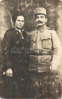 4 db régi osztrák-magyar katonai fotó képeslap / 4 pre-1945 Austro-Hungarian K.u.K. soldiers photos