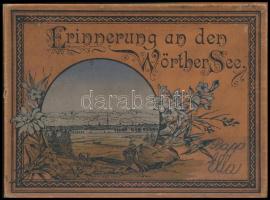 Wörthersee - Erinnerund an den Wörther-See / leporello with 12 litho cards. Buchhandlung Jon. Heyn Art Nouveau litho