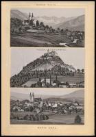 Wörthersee - Erinnerund an den Wörther-See / leporello with 12 litho cards. Buchhandlung Jon. Heyn A...