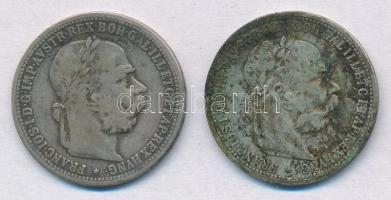 Ausztria 1894-1899. 1K Ag "Ferenc József" (2x) T:2-,3 patina
Austria 1894-1899. 1 Corona ...
