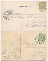 Budapest - 2 db régi városképes lap: Margitsziget (bélyegzővel), Angol Park Alpesi falu