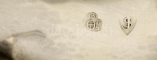 Antik ezüst (Ag.) fűszertartó párban, belül aranyozott, jelzett (1805), mesterjeggyel, 6,5×4,5 (2×) ...