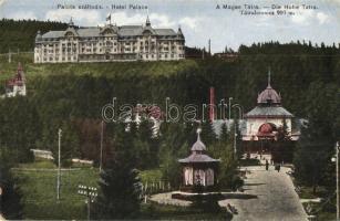 Tátralomnic, Tatranska Lomnica; Palota szálloda, zenepavilon, Magas Tátra / spa hotel, music pavilion (Rb)