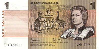 Ausztrália 1974-83. 1$ 2db klf variáns T:I