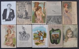 700 darabos komoly képeslap tétel, magyar, külföldi városképek, motívumok rengeteg jobb lappal, jó m...