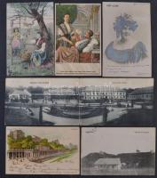 700 darabos komoly képeslap tétel, magyar, külföldi városképek, motívumok rengeteg jobb lappal, jó m...