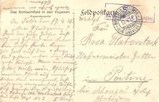 4 db régi katonai térképes motívumlap / 4 pre-1945 military map motive cards