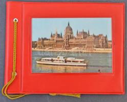 110 db modern városképes lap (Budapest, Balaton főleg) + 46 oldalas képeslap album / 110 modern Hung...