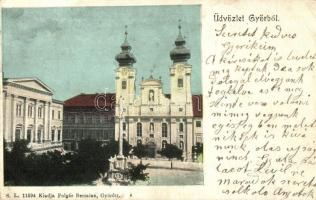 Győr, templom. Polgár Bertalan kiadása (EK)