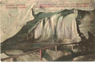 Dobsinai jégbarlang. Fejér Endre kiadása / Dobschauer Eishöhle / ice cave interior (EK)