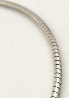 Art Deco ezüst nyaklánc malachittal Jelzett / Silver necklace 57 g