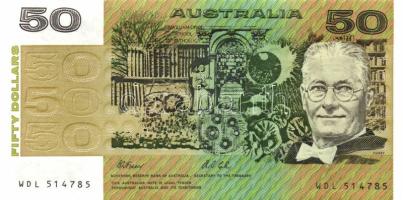 Ausztrália 1973-94(1991). 50$ Szign.:Fraser-Cole T:I