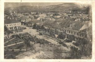 1940 Szamosújvár, Gherla; bevonulás / entry of the Hungarian troops + M. kir. Mozgóposta pecsét (felületi sérülés / surface damage)