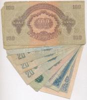 1944. 1P-100P (10x) "A Vörös Hadsereg Parancsnoksága" T:III,III-