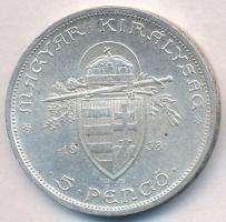 1938. 5P Ag "Szent István" T:1-,2
Adamo P8.1