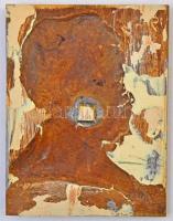 Csillag István (1881-1968) 1918. Idős hölgy balra néző portréja, Br lemezplakett (94x122mm) T:2