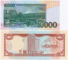 Trinidad és Tobago 2002. 1$ + Sao Tomé és Principé 2013. 10.000D T:I
Trinidad and Tobago 2002. 1 Do...