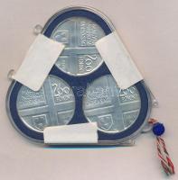 1976. 200Ft Ag (3xklf) "Festők I. / Derkovits, Szinyei, Munkácsy" sor, eredeti, plombált M...