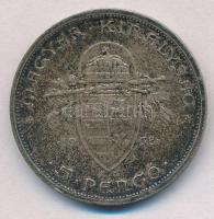 1938. 5P Ag "Szent István" T:2 patina
Adamo P8.1