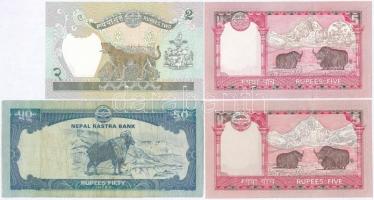 Nepál ~2012. 2R + 5R (2xklf) + 50R T:I,III
Nepal ~2012. 2 Rupees + 5 Rupees (2xdiff) + 50 Rupees C:...